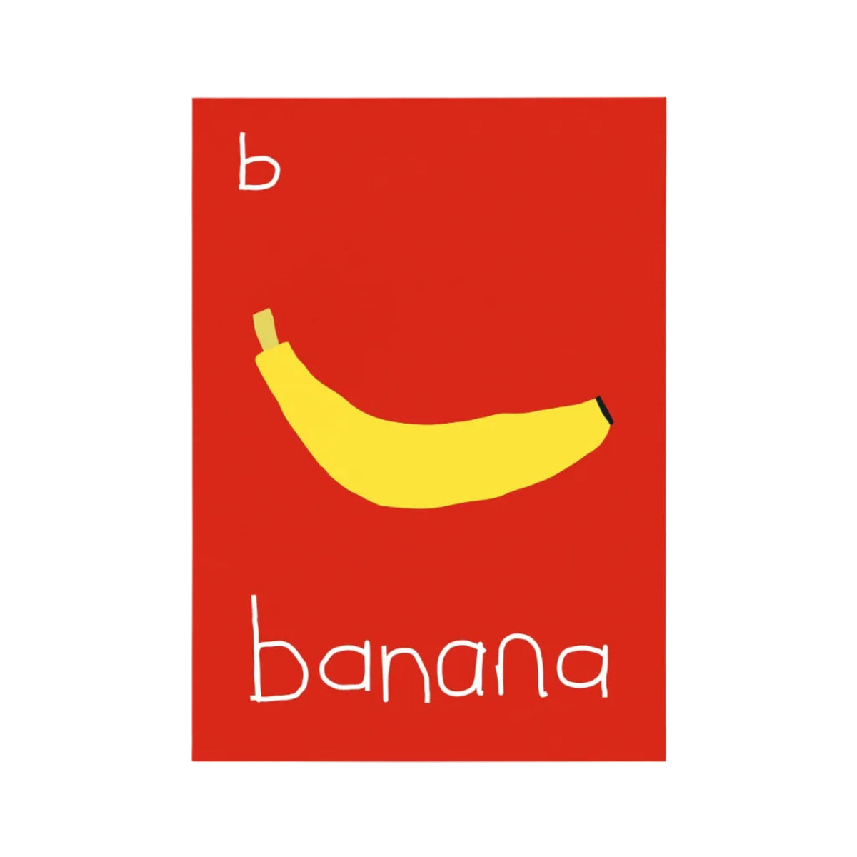 B for Banana Print