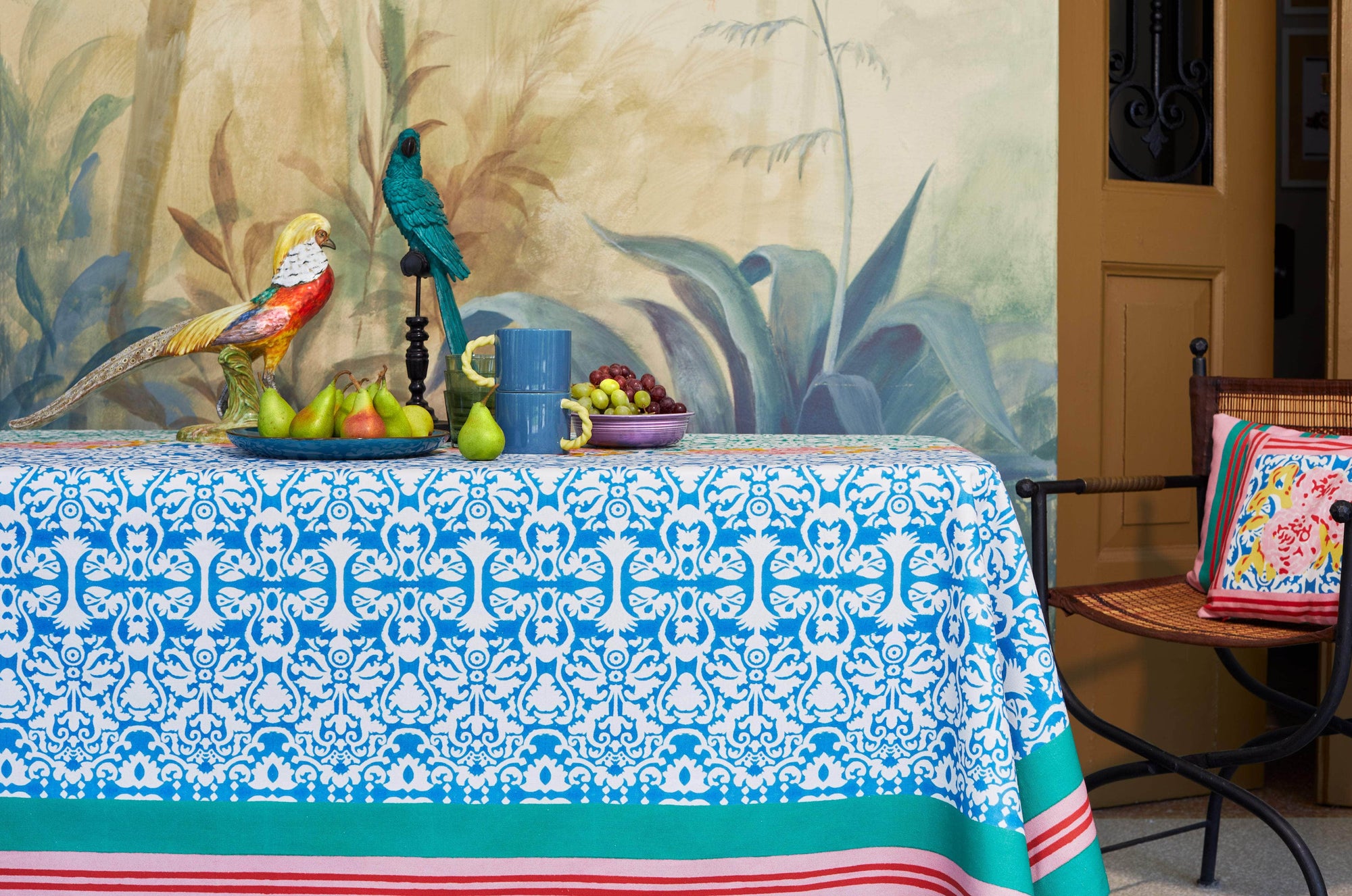 Cotton Tablecloth | Dam Dam Veronese Blue