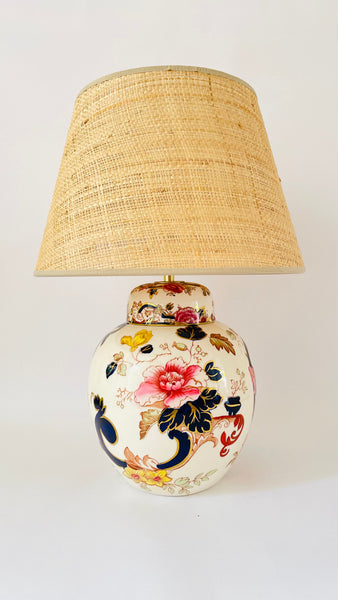 Large Antique Mason’s Lamp