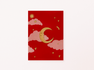 La Lune art print — additional product photo of the design
