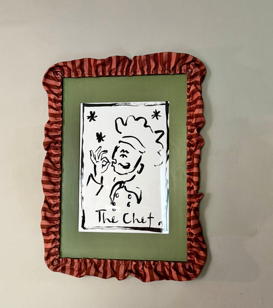 Cappuccino Ruffle Frame
