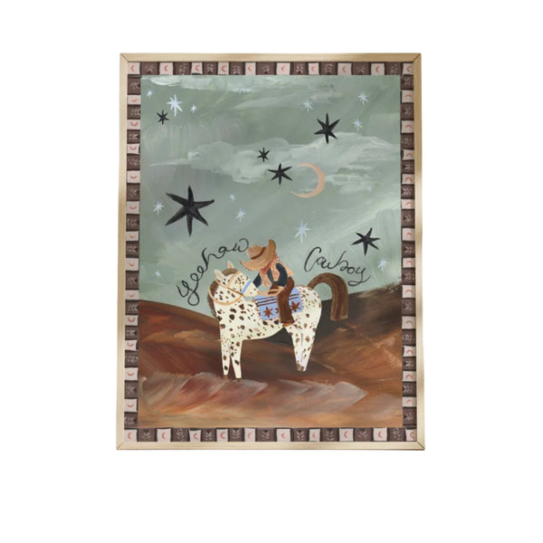Desert Cowboy Art Print