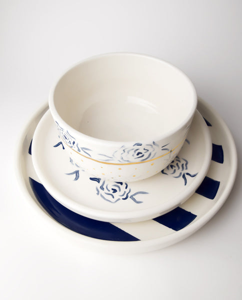 Royal Blue Rose Bowl