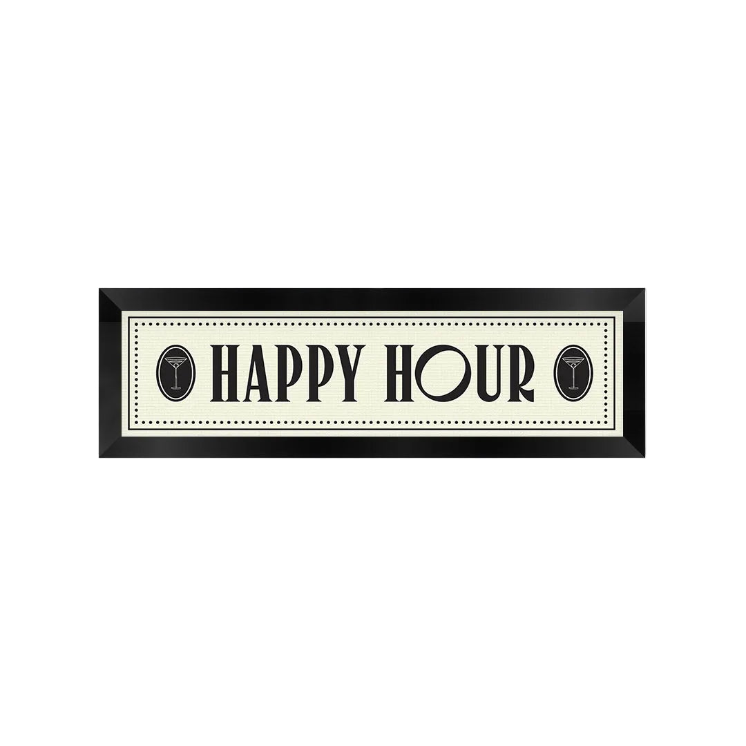 Happy Hour Panoramic Framed Print