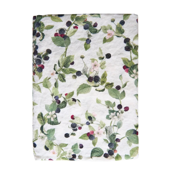 BLACKBERRY LINEN TABLECLOTH