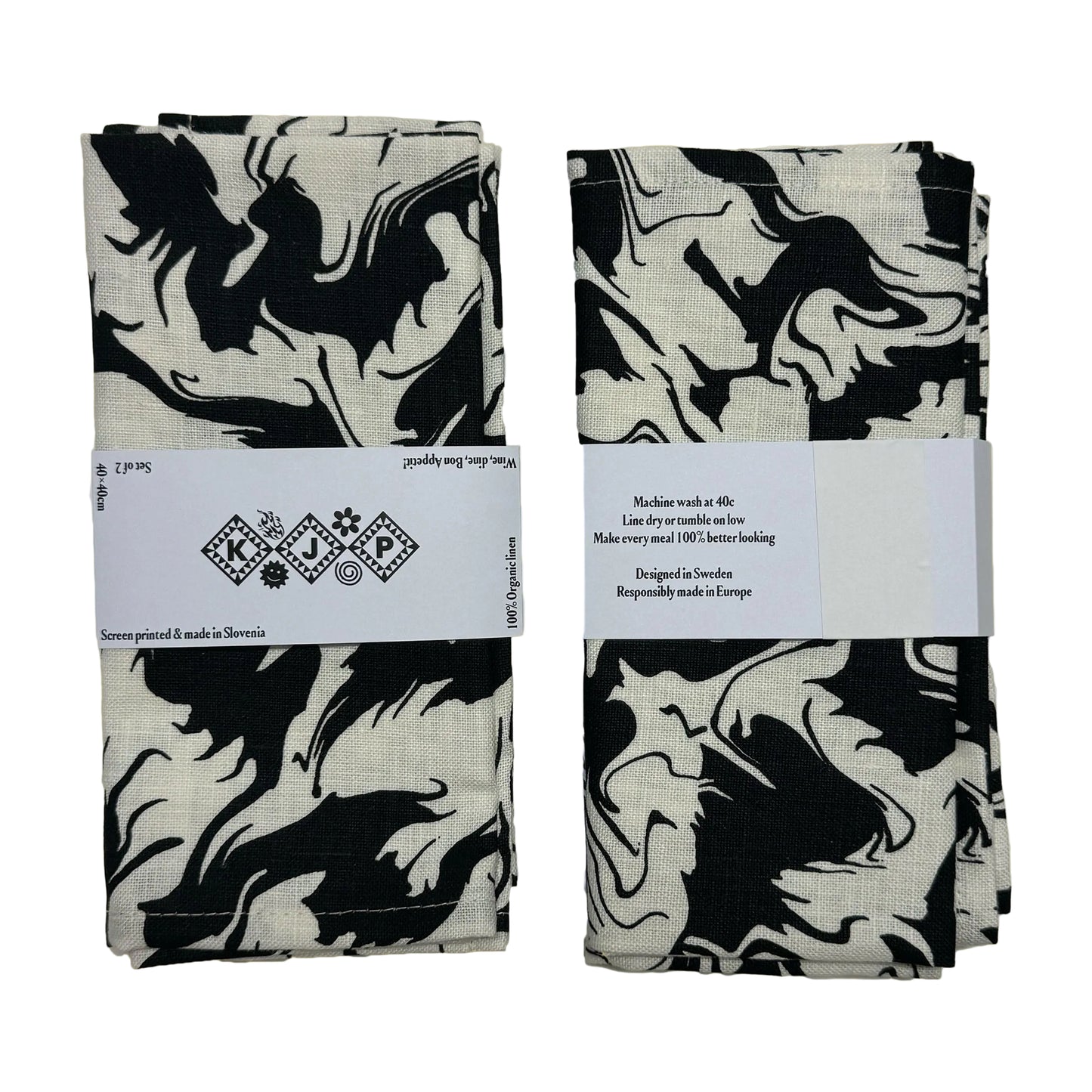 Napkin - Gilbert / Black (Set of 2)
