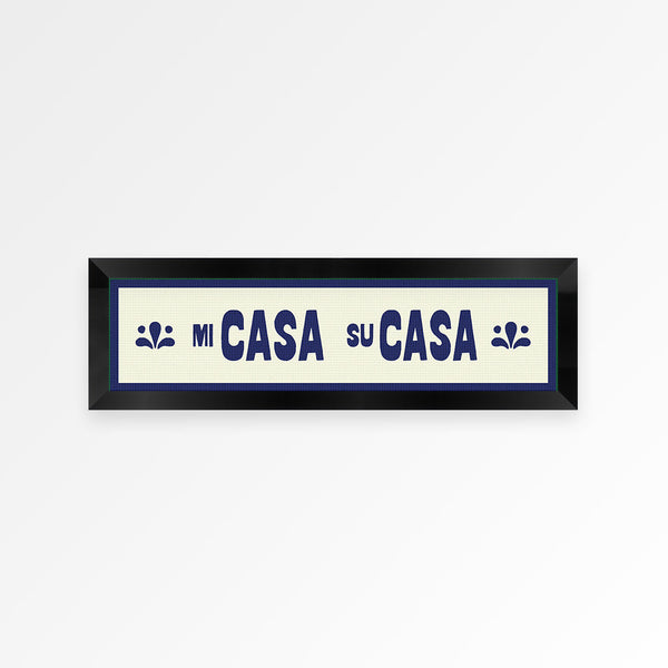 Mi Casa Su Casa Panoramic Framed Print