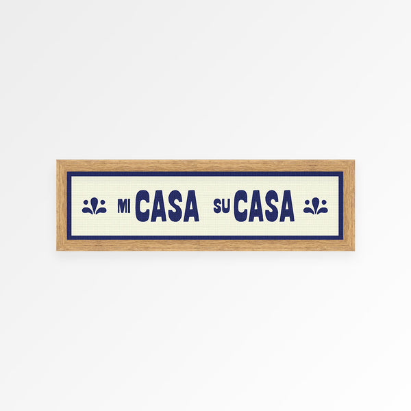 Mi Casa Su Casa Panoramic Framed Print
