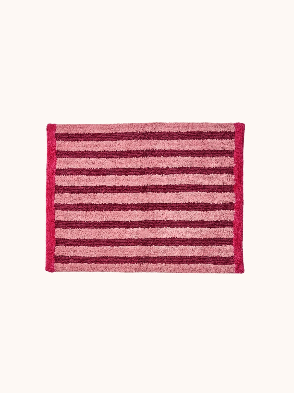 Stripe Burgundy Bath Mat