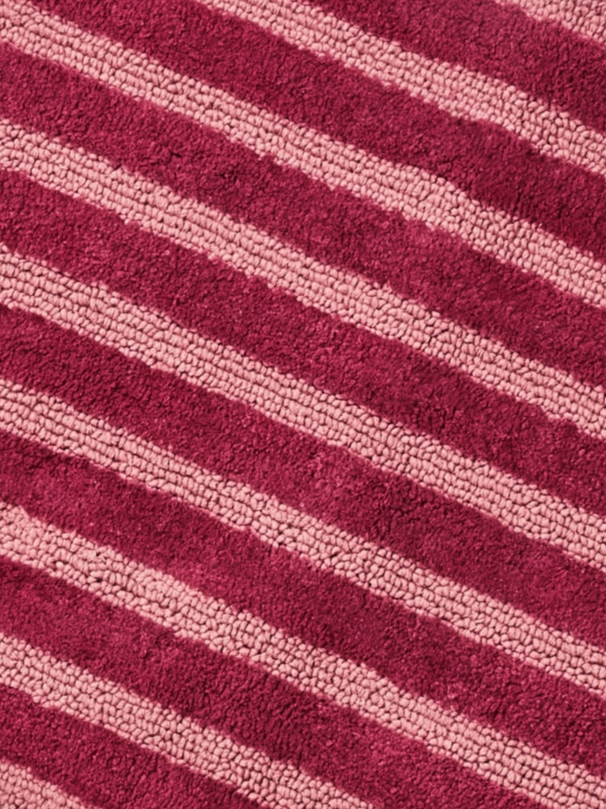 Stripe Burgundy Bath Mat