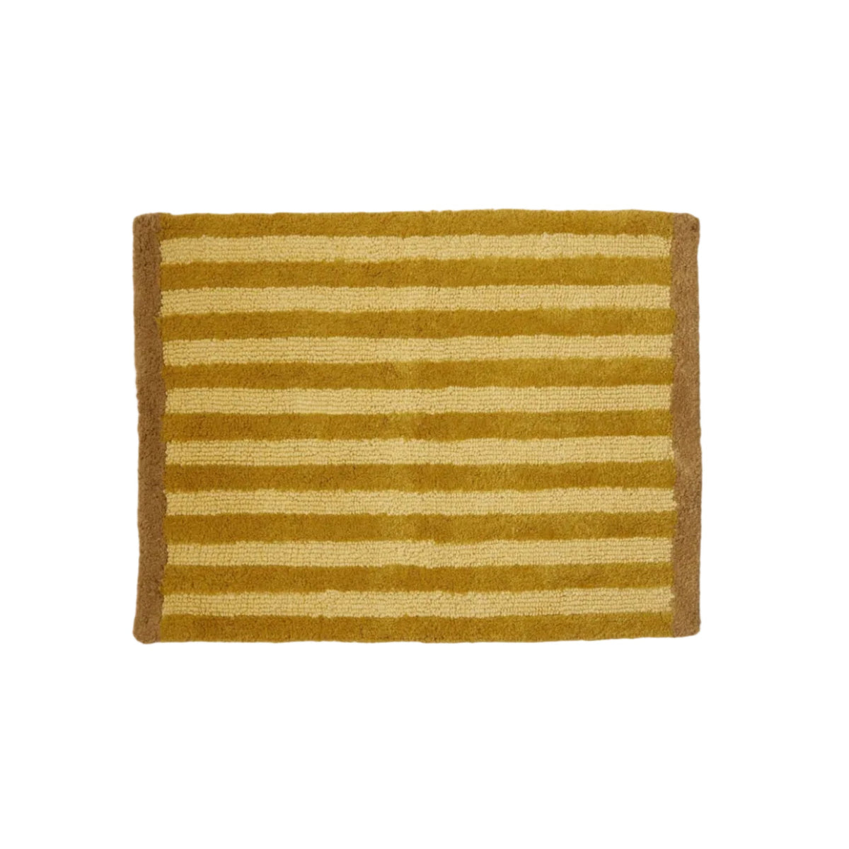 Stripe Mustard Bath Mat