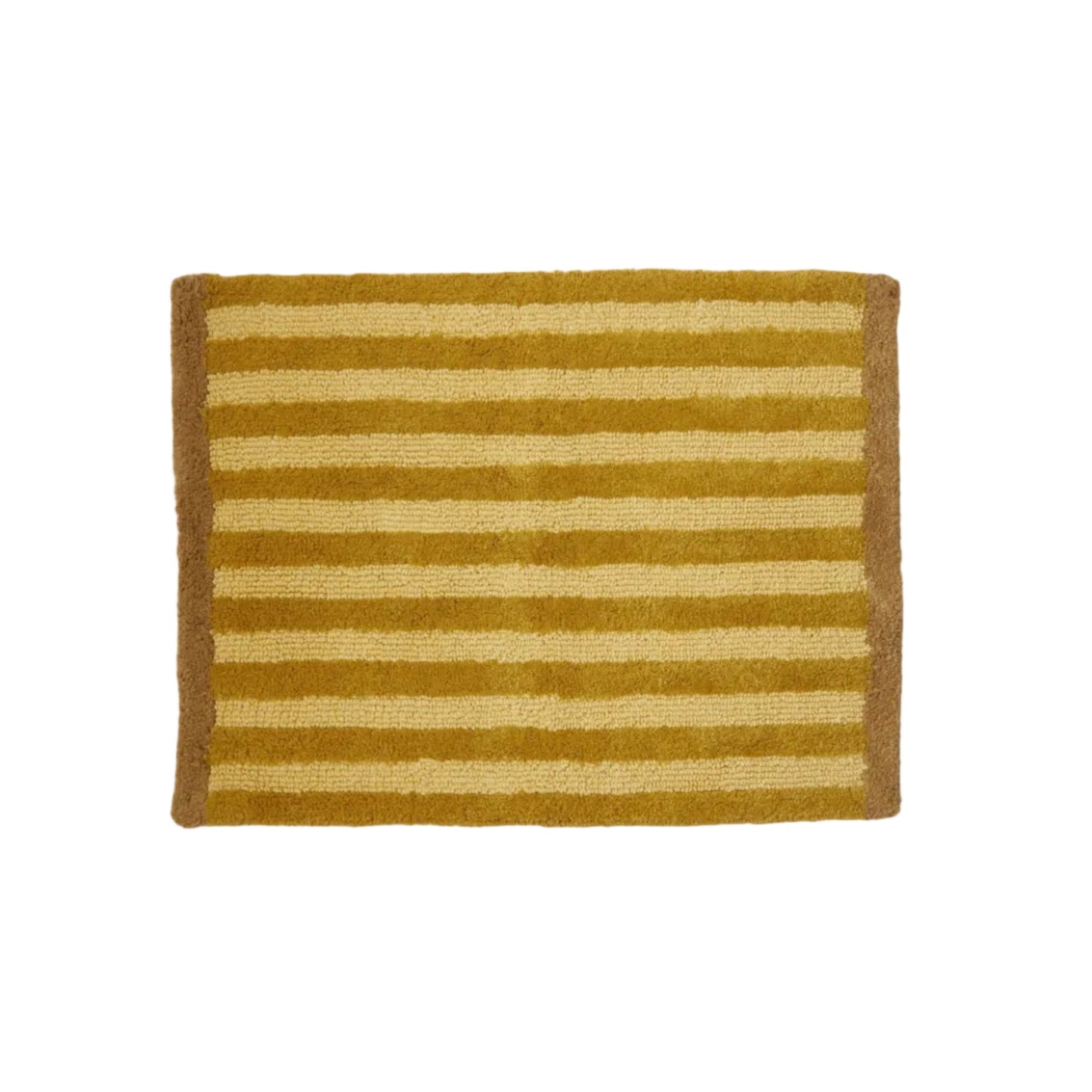 Stripe Mustard Bath Mat