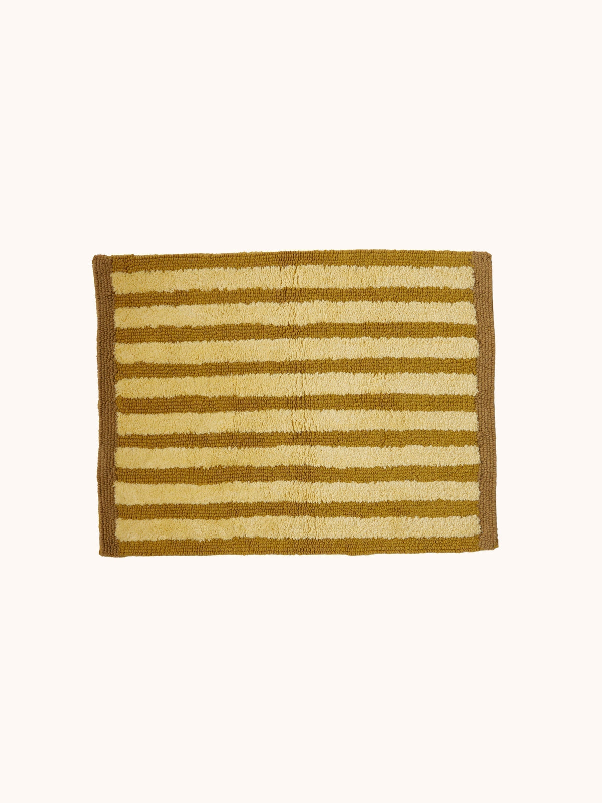Stripe Mustard Bath Mat