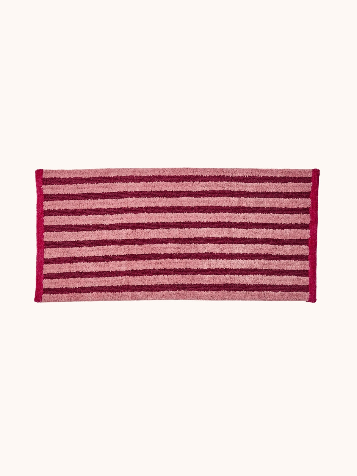 Stripe Burgundy Long Bath Mat