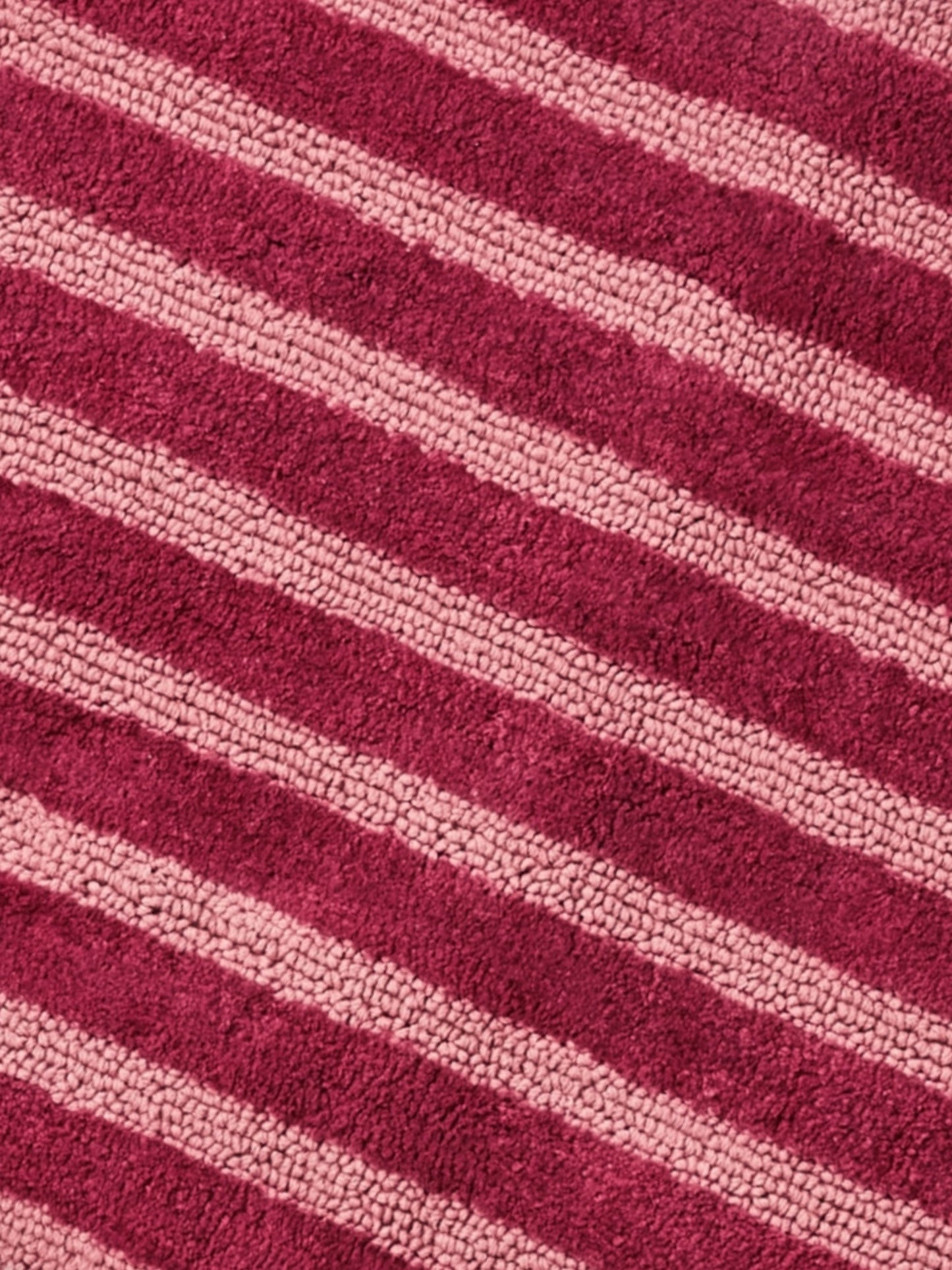 Stripe Burgundy Long Bath Mat