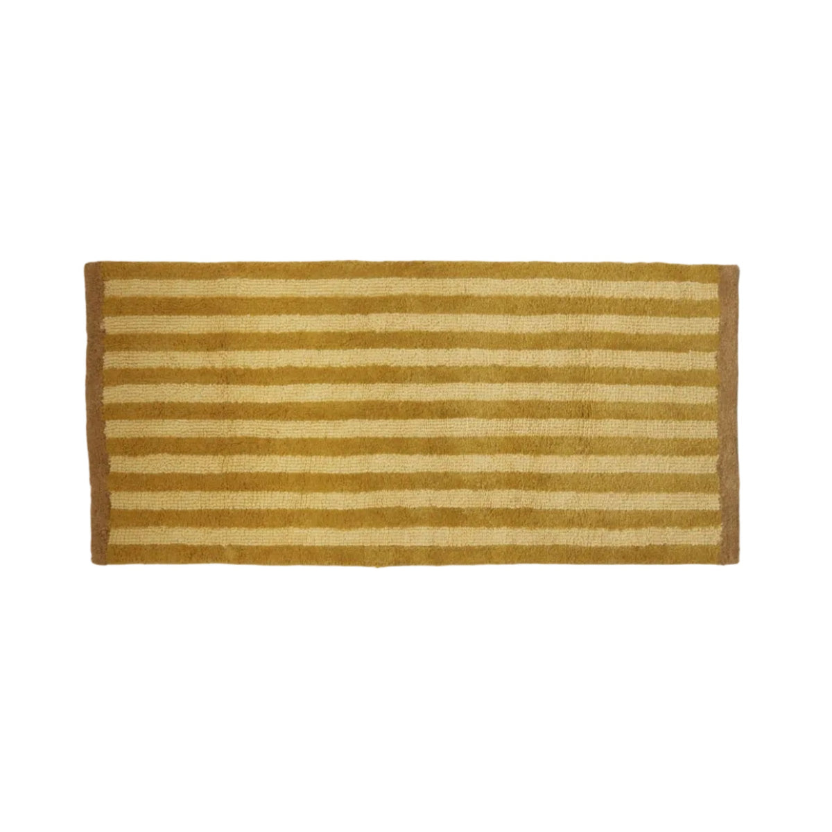 Stripe Mustard Long Bath Mat