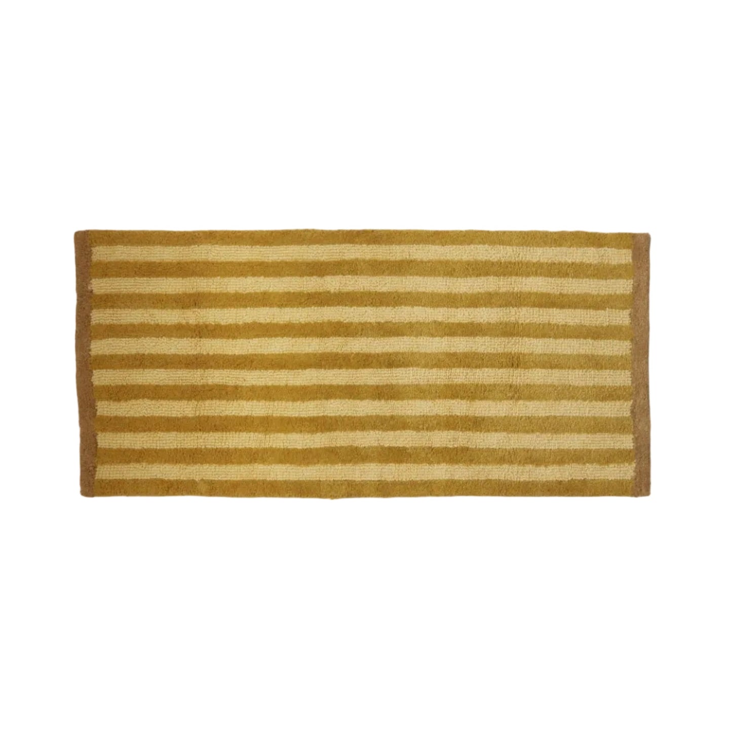 Stripe Mustard Long Bath Mat