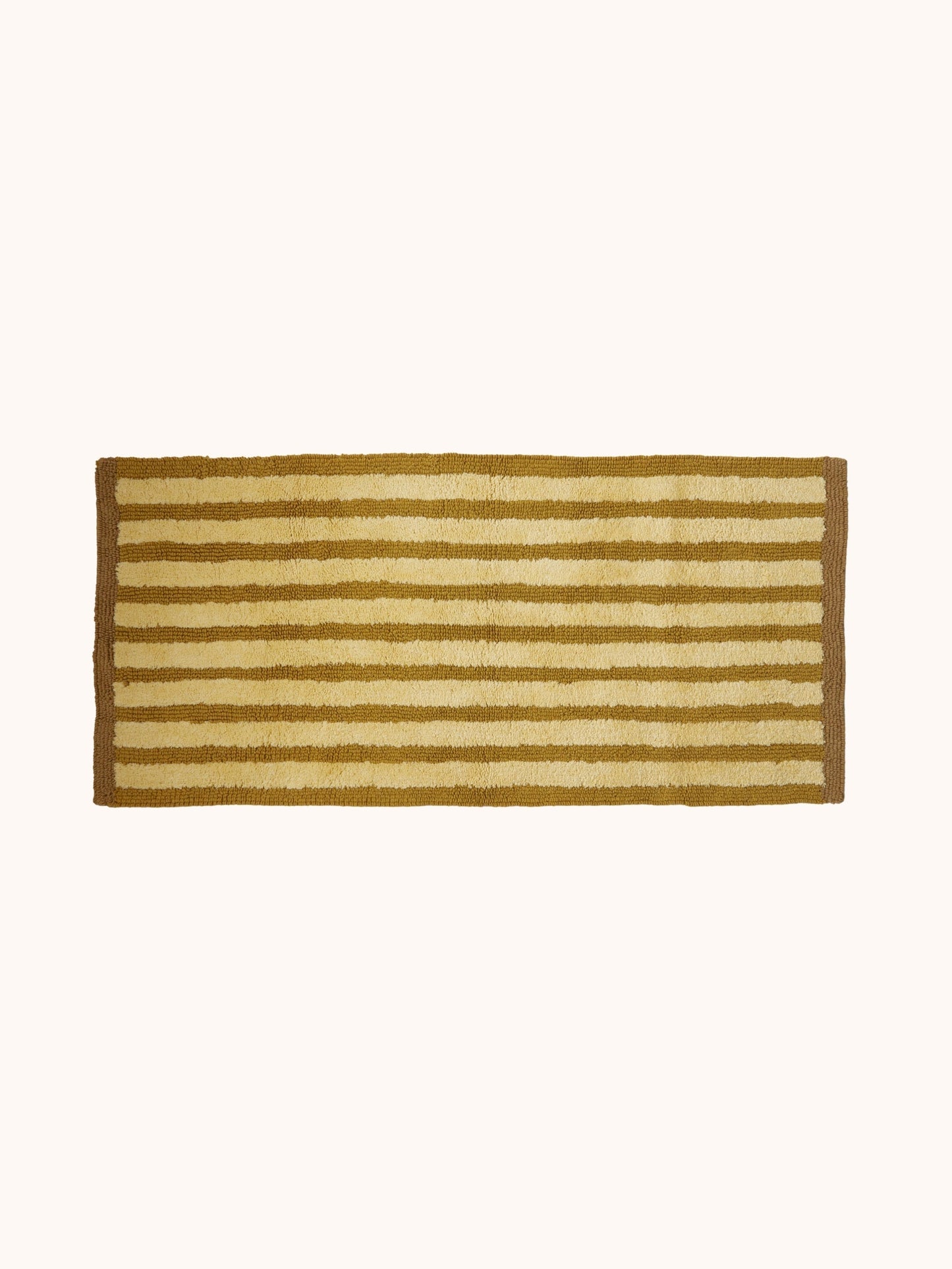 Stripe Mustard Long Bath Mat