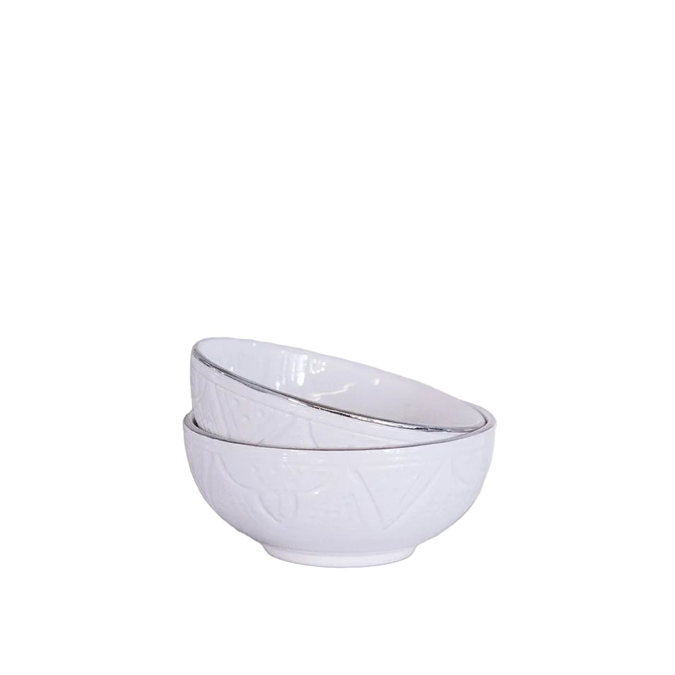Shallow Bowl - Silver Noor Imprint