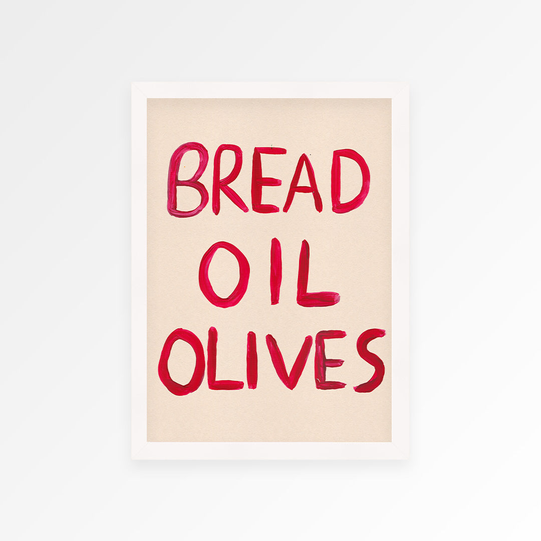 Bread Oil Olives Print
