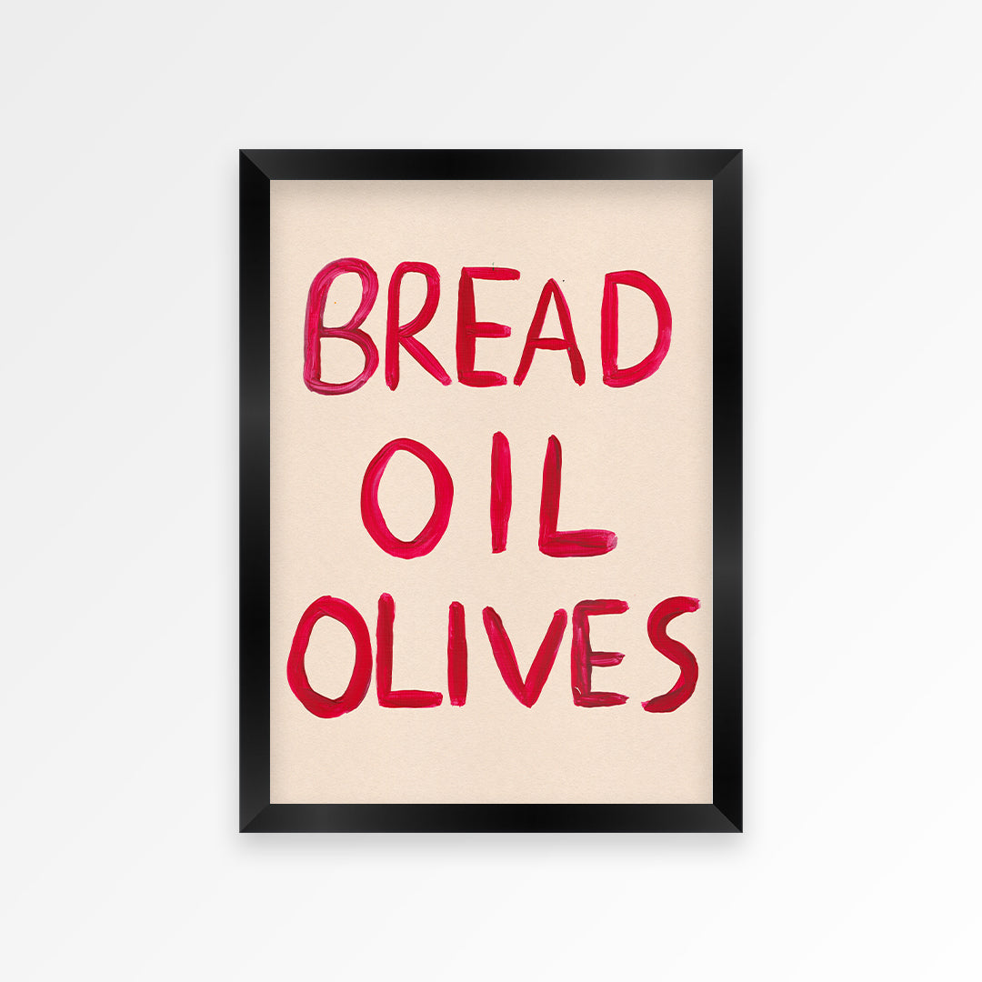 Bread Oil Olives Print