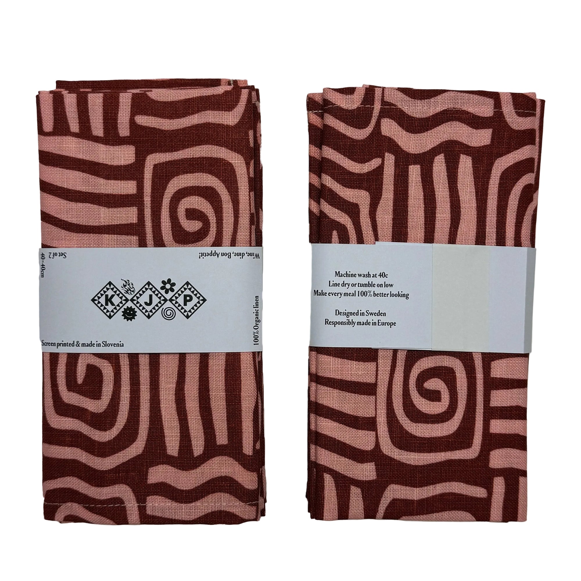 Napkin - Athena / Brick (Set of 2)