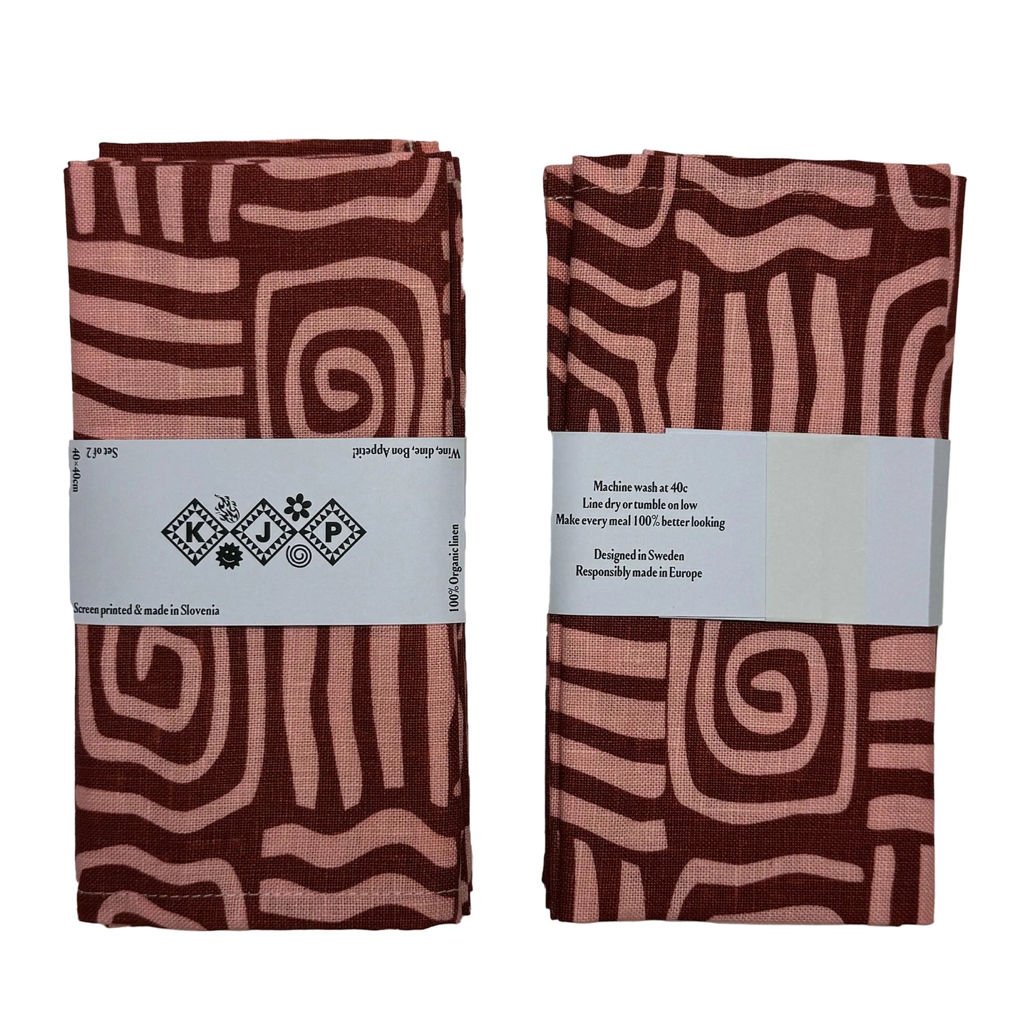 Napkin - Athena / Brick (Set of 2)