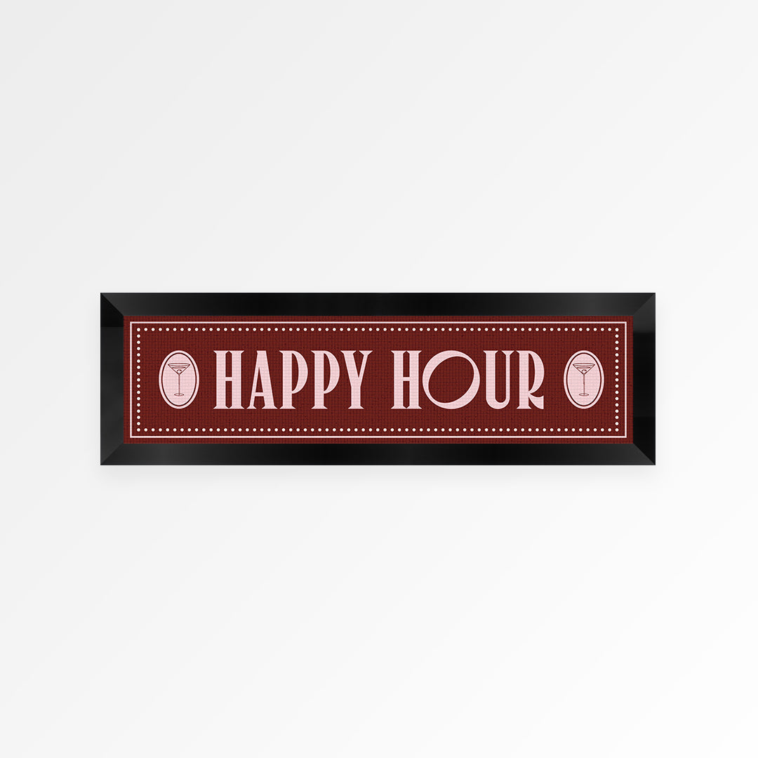 Happy Hour Panoramic Framed Print