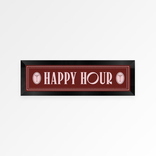 Happy Hour Panoramic Framed Print