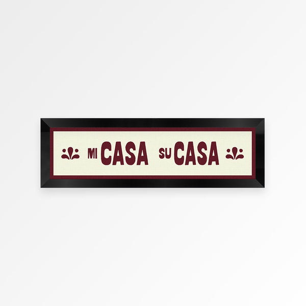 Mi Casa Su Casa Panoramic Framed Print