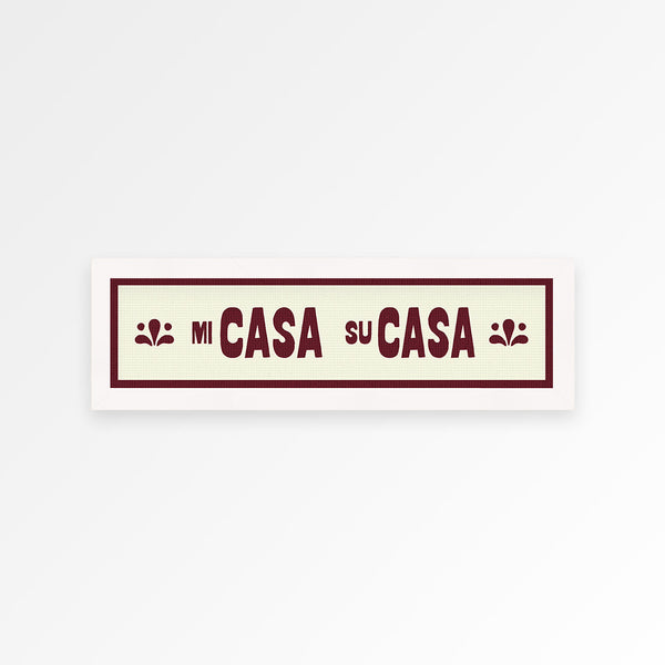Mi Casa Su Casa Panoramic Framed Print