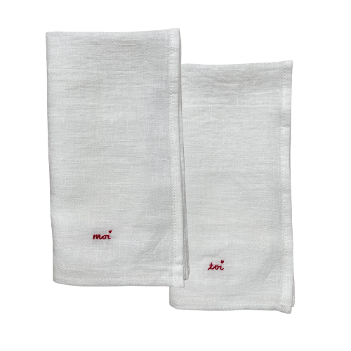 Toi + Moi Napkins, Set of 2