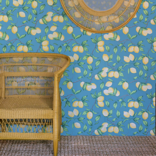 Capri Lemons Wallpaper