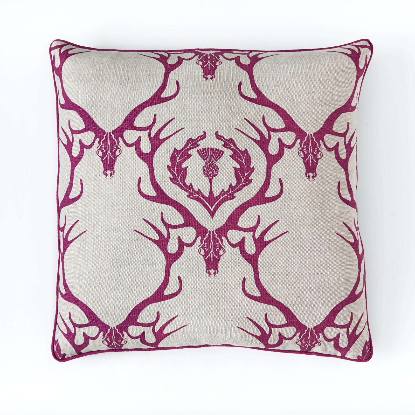 Deer Damask Cushion