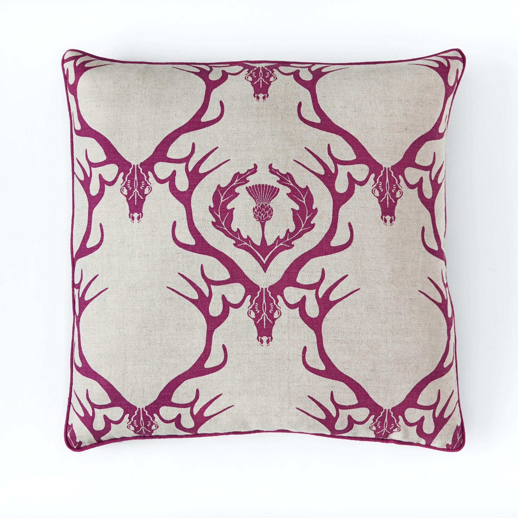Deer Damask Cushion