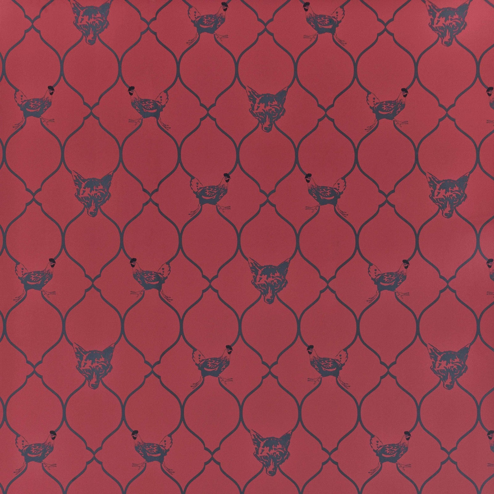 Fox & Hen Wallpaper