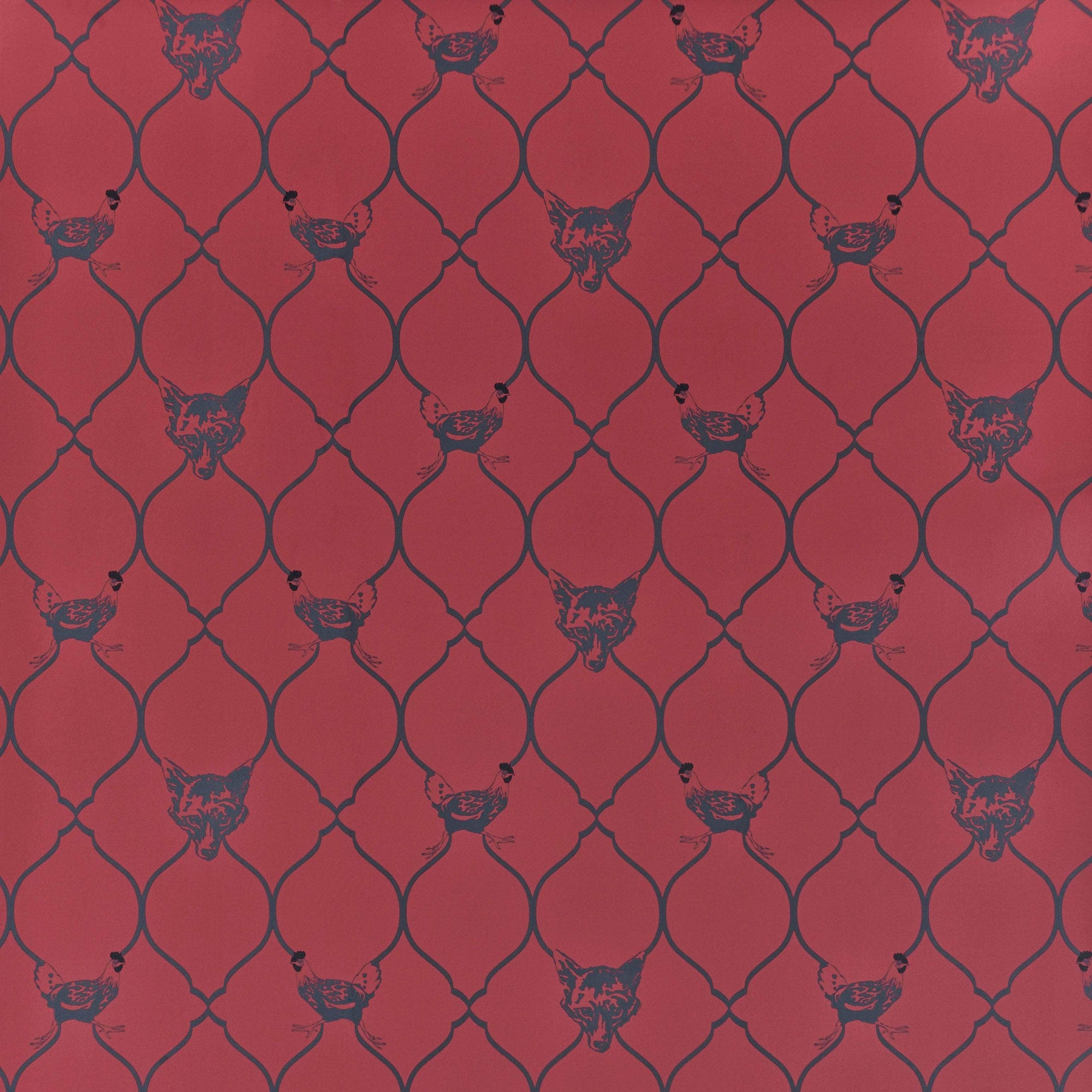 Fox & Hen Wallpaper