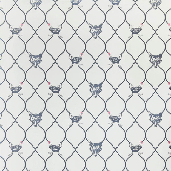 Fox & Hen Wallpaper