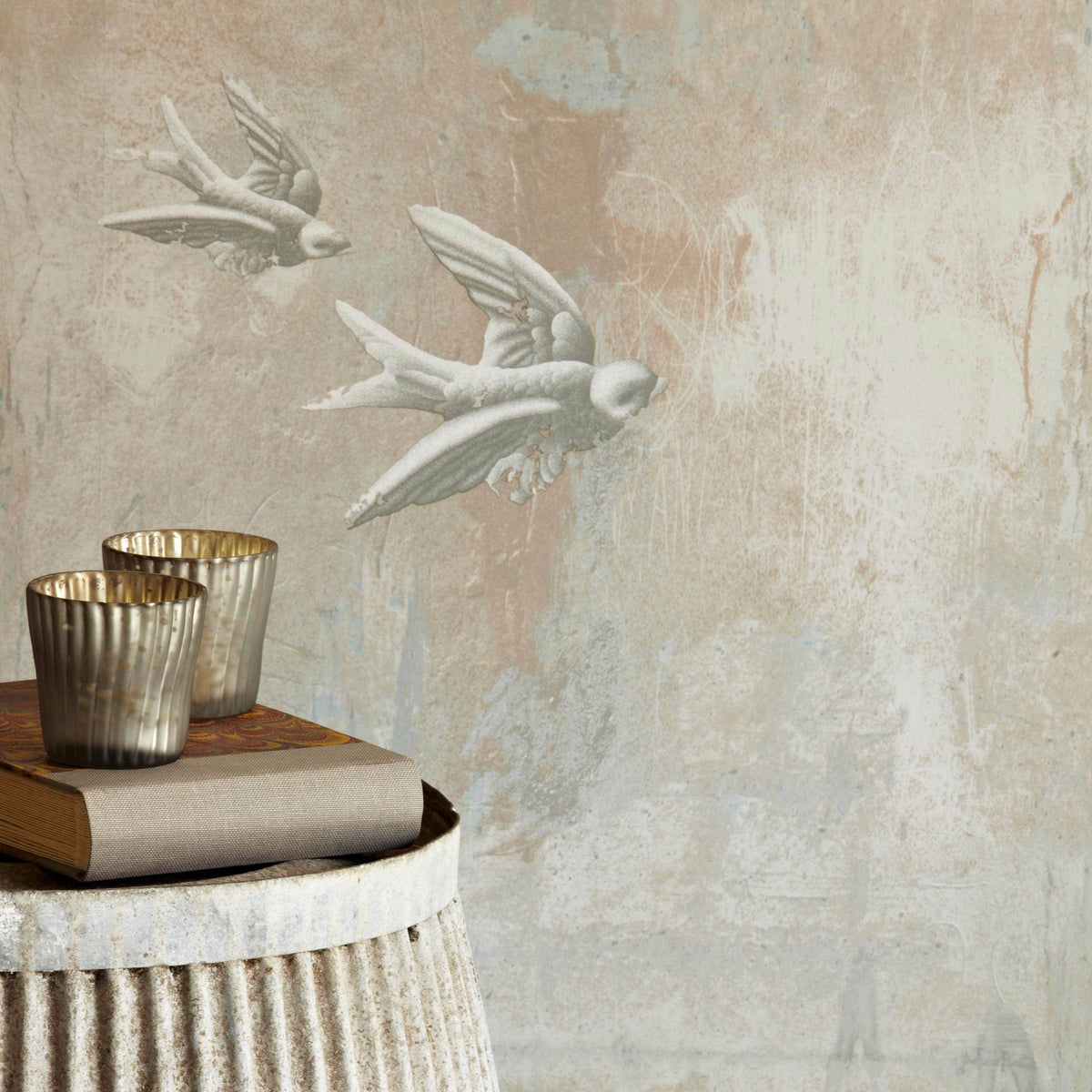 Fresco Birds Wallpaper