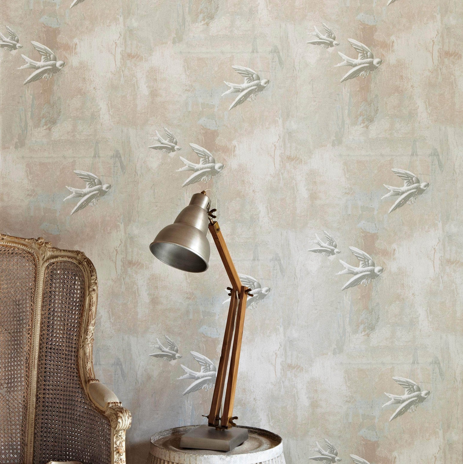 Fresco Birds Wallpaper