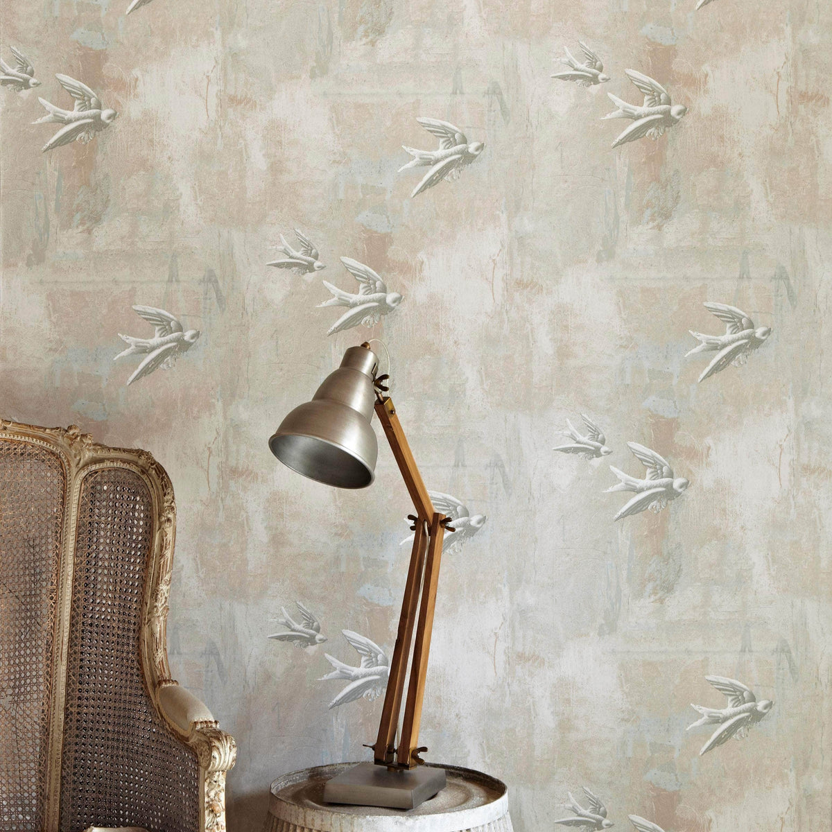 Fresco Birds Wallpaper