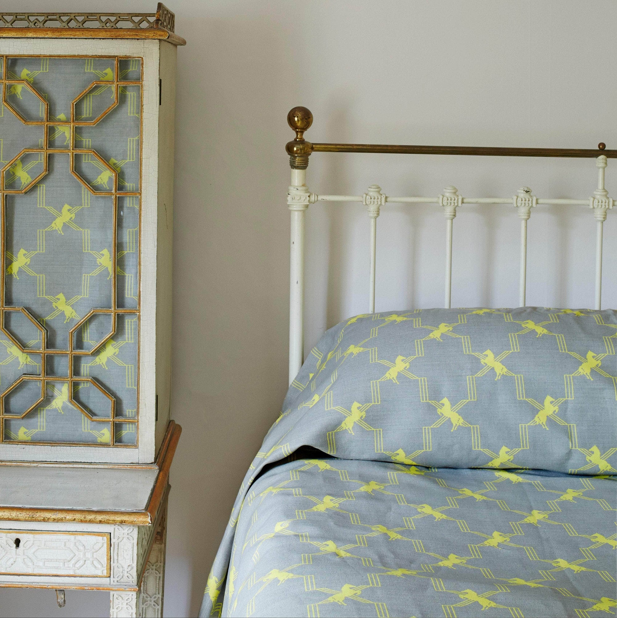 Horse Trellis Fabric