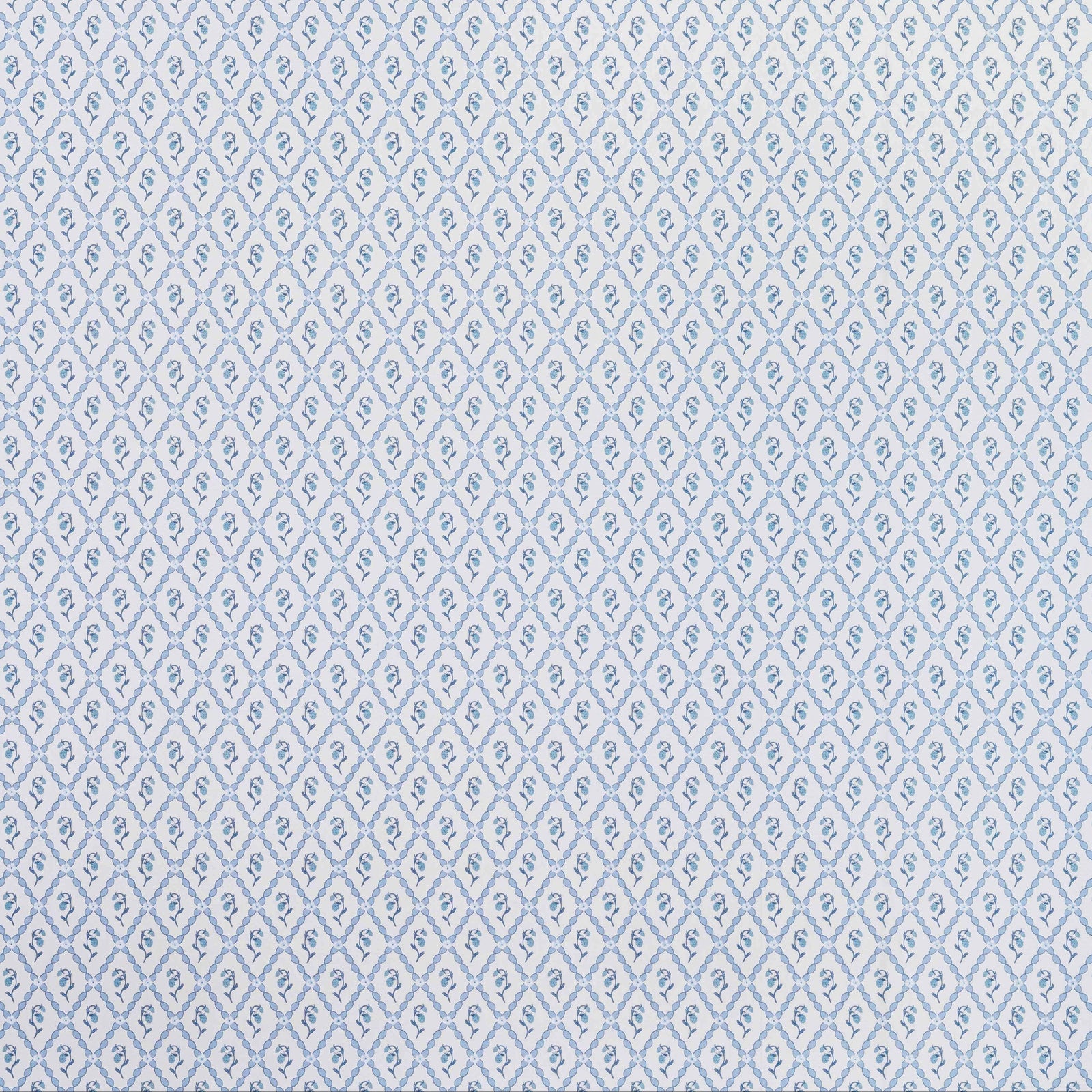 Wild Strawberry Trellis Wallpaper