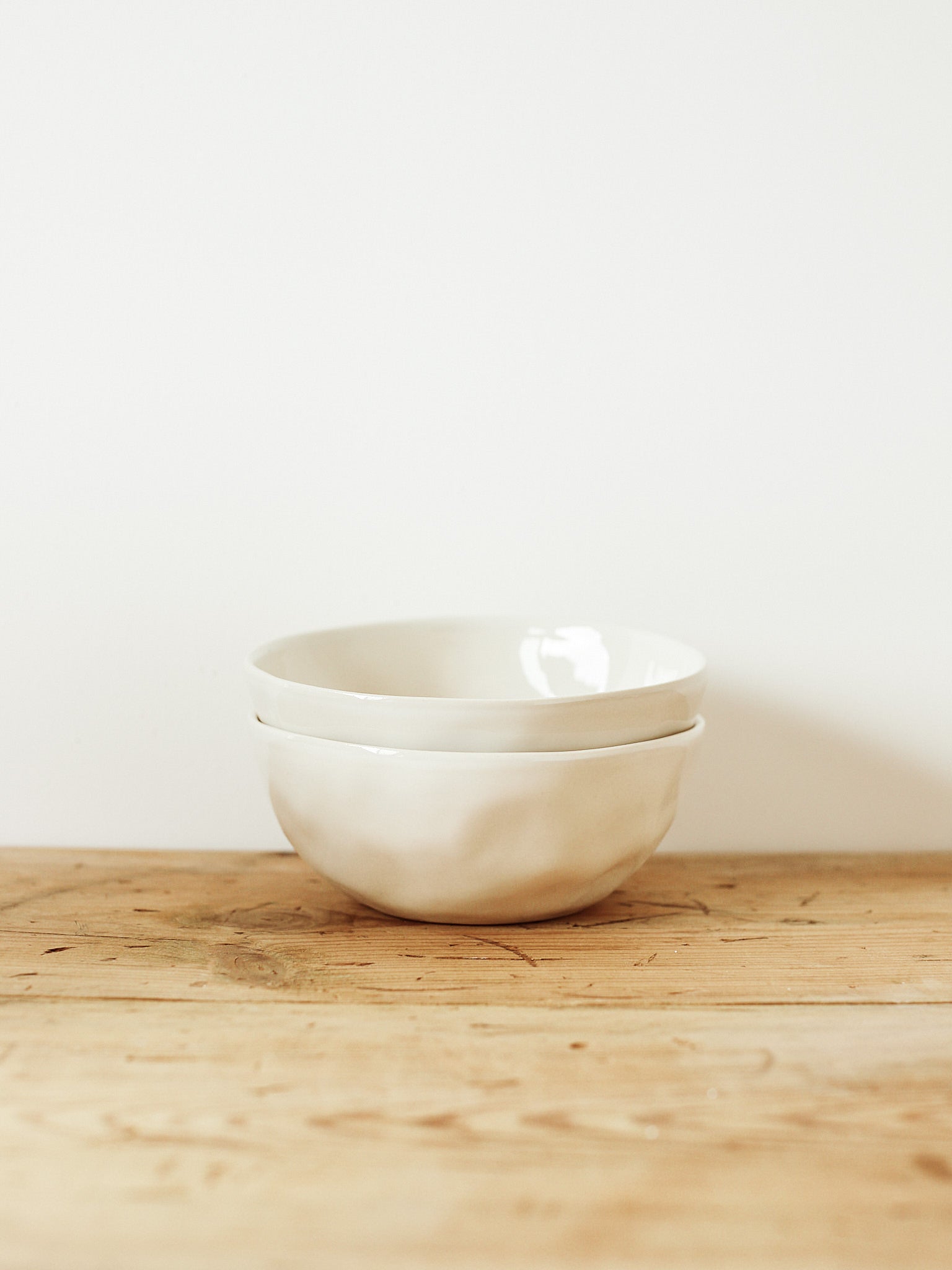 Set of 2 Everyday Bowls in Milk