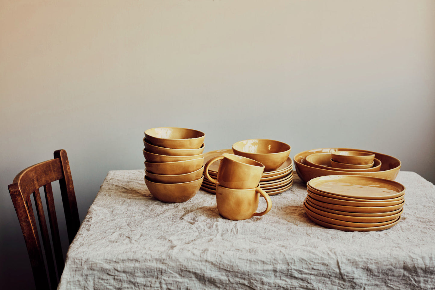 Small Serving Bowl in Dijon