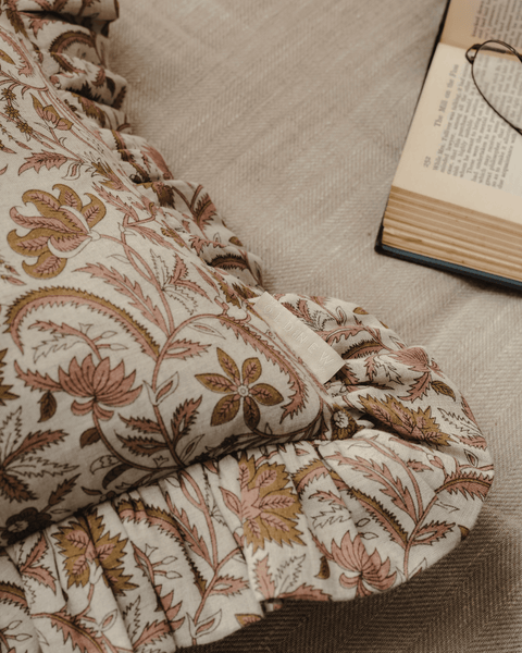 The Betsy Floral Frill Cushion