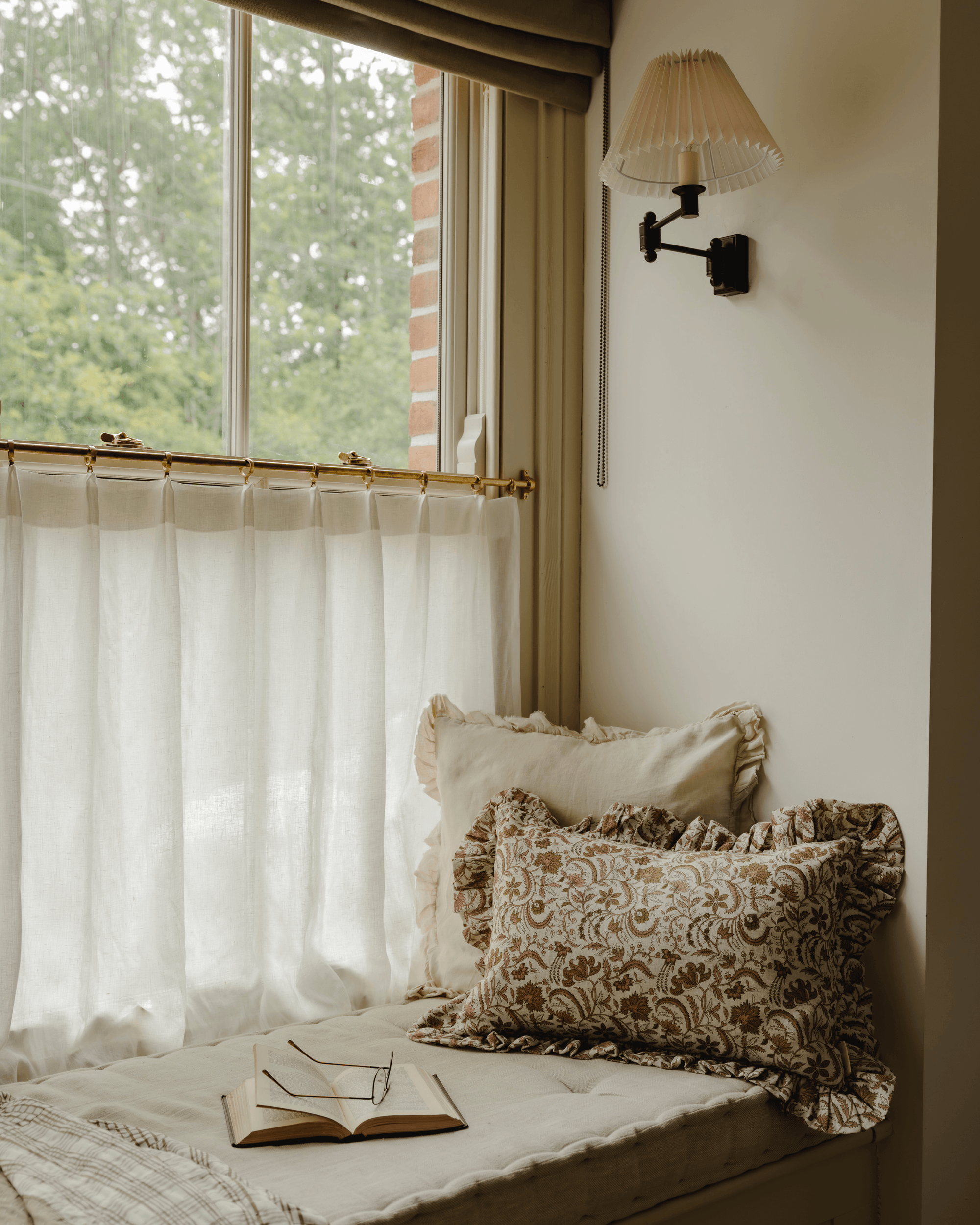 The Betsy Floral Frill Cushion