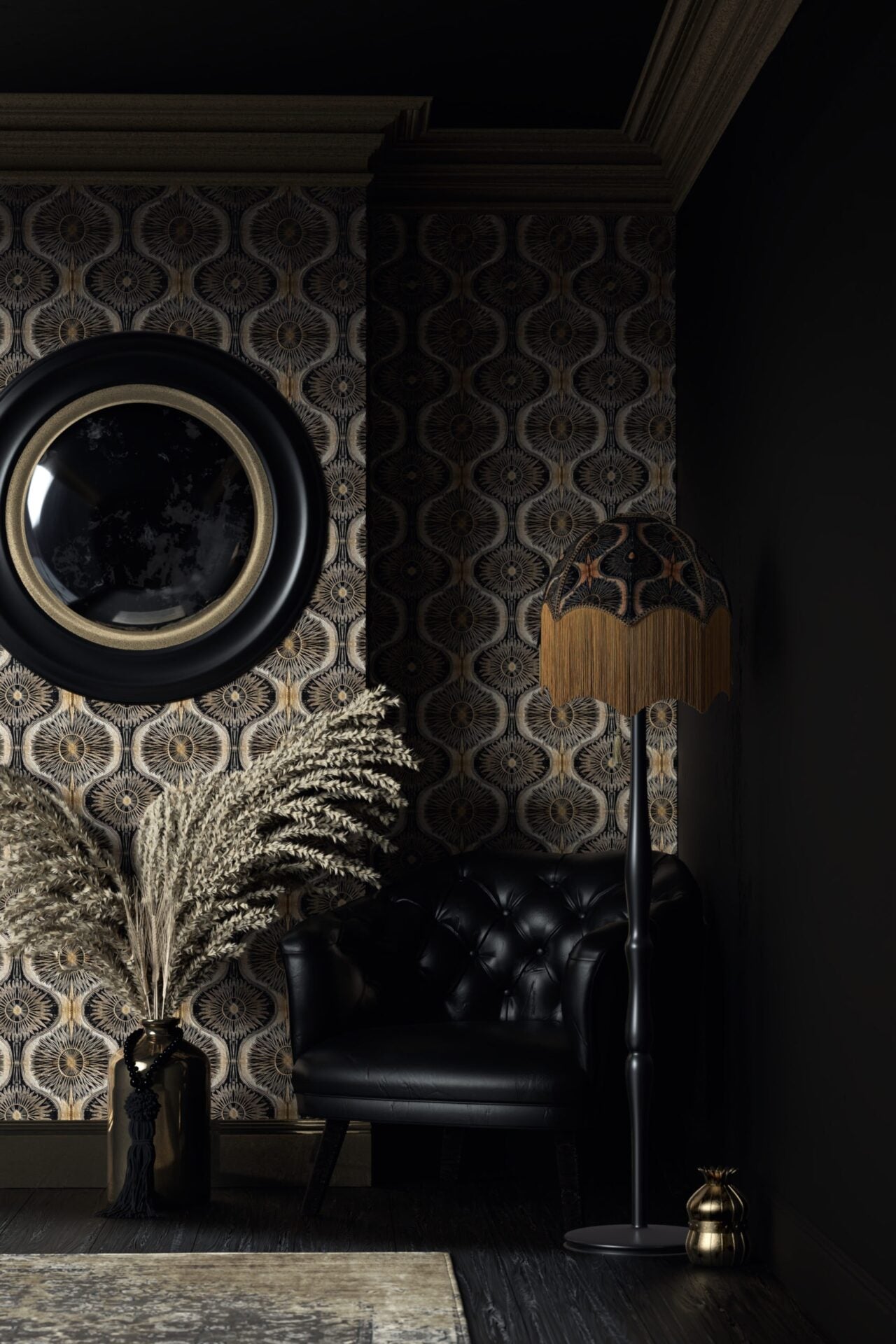Bibana Gold Wallpaper