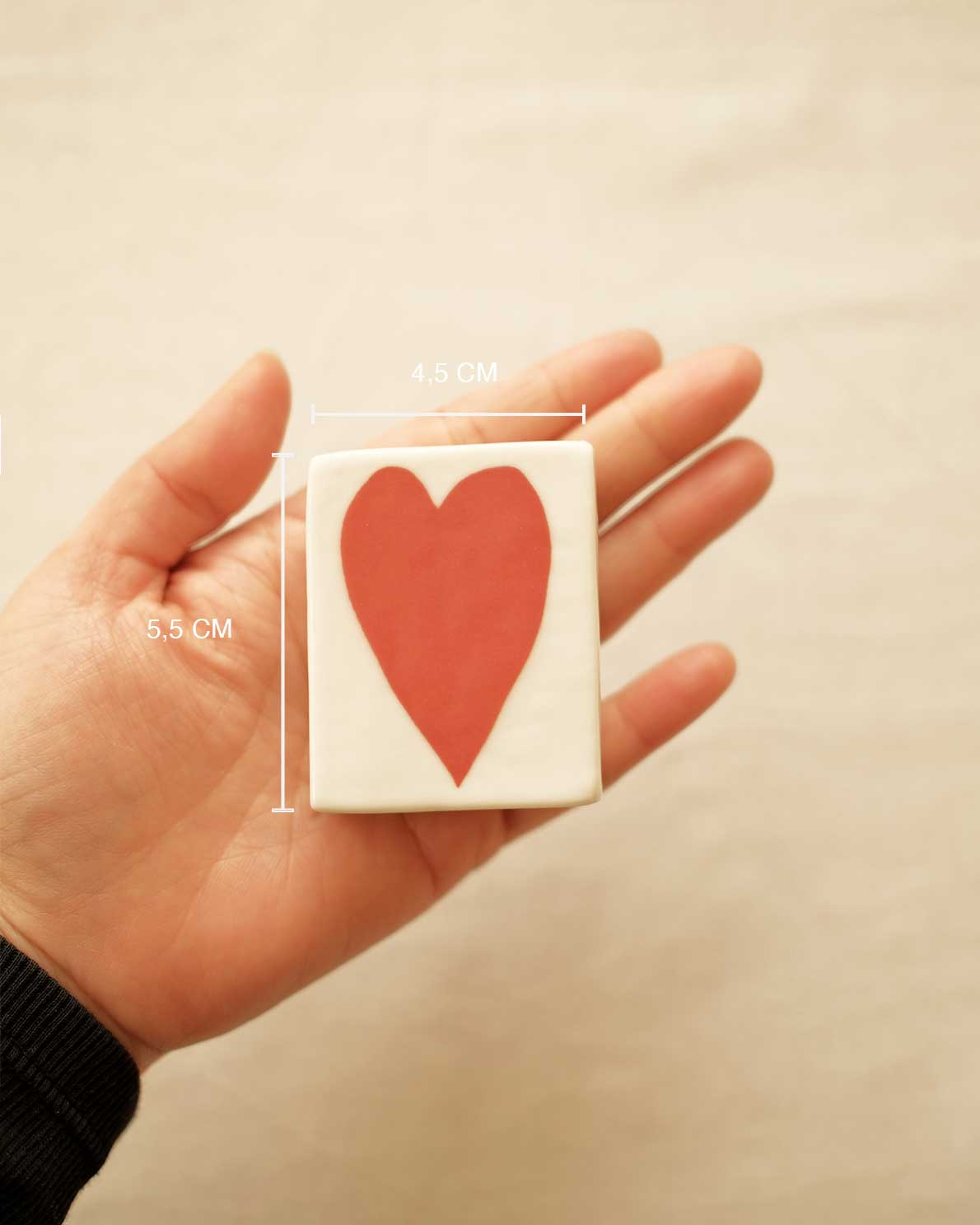 Mini Big Heart’ Ceramic Matchbox_Old