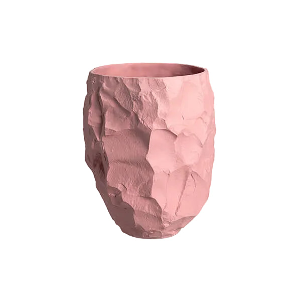 Big Vase 1 by 1882 Ltd. with Max Lamb is crafted by Max's own hand, chipping away at a plaster block, carved down with the tools of a stone mason